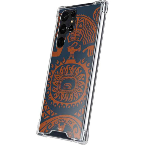 Disney Moana Octopus Tropical Print Art Galaxy S24 Ultra Clear Case