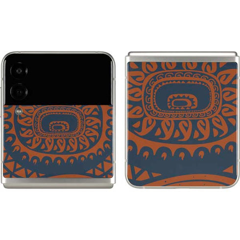 Disney Moana Octopus Tropical Print Art Galaxy Z Flip3 5G Skin