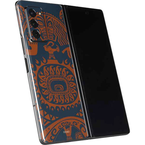 Disney Moana Octopus Tropical Print Art Galaxy Z Fold2 5G Skin