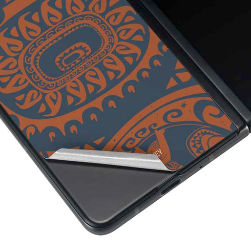 Disney Moana Octopus Tropical Print Art Galaxy Z Fold3 5G Skin