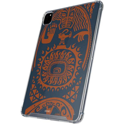 Disney Moana Octopus Tropical Print Art iPad Pro 12.9in (2020) Clear Case