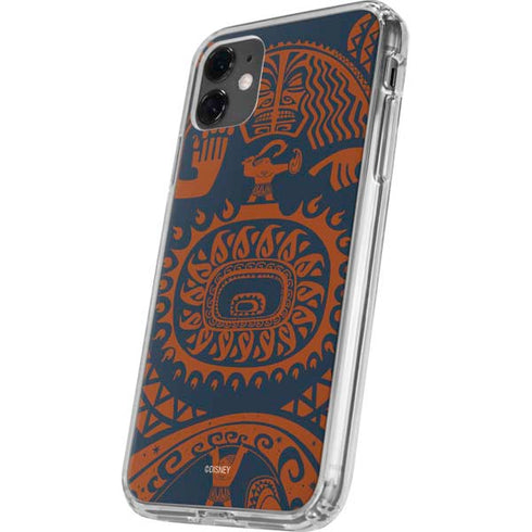 Disney Moana Octopus Tropical Print Art iPhone 11 Clear Case