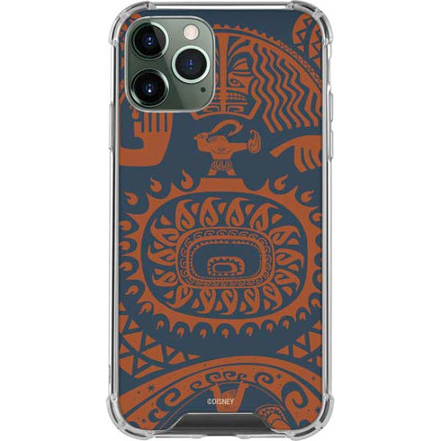 Disney Moana Octopus Tropical Print Art iPhone 11 Pro Max Clear Case