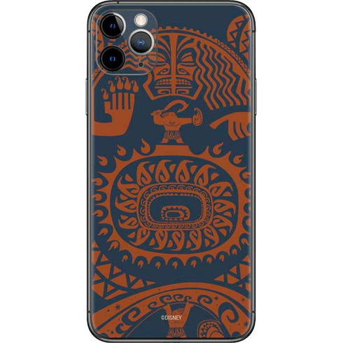 Disney Moana Octopus Tropical Print Art iPhone 11 Pro Max Skin