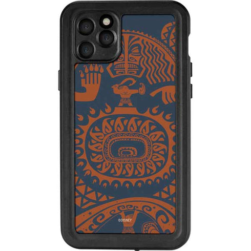 Disney Moana Octopus Tropical Print Art iPhone 11 Pro Max Waterproof Case