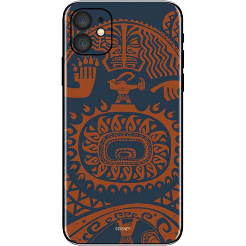 Disney Moana Octopus Tropical Print Art iPhone 11 Skin