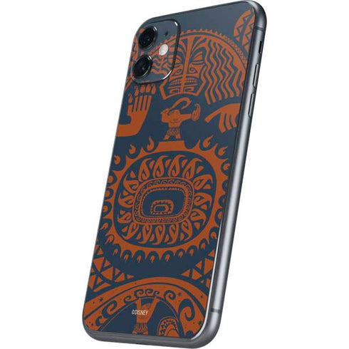 Disney Moana Octopus Tropical Print Art iPhone 11 Skin