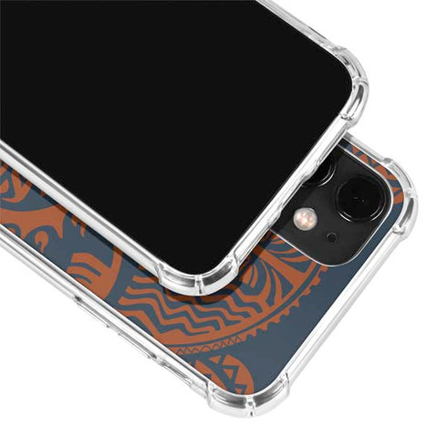 Disney Moana Octopus Tropical Print Art iPhone 12 Clear Case