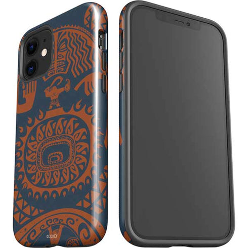Disney Moana Octopus Tropical Print Art iPhone 12 Impact Case
