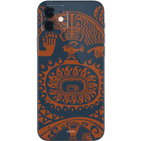 Disney Moana Octopus Tropical Print Art iPhone 12 Mini Skin