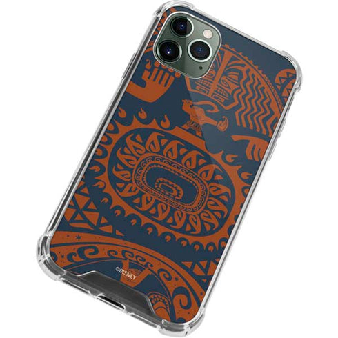 Disney Moana Octopus Tropical Print Art iPhone 12 Pro Clear Case