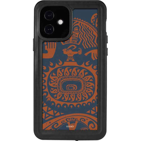 Disney Moana Octopus Tropical Print Art iPhone 12 Waterproof Case