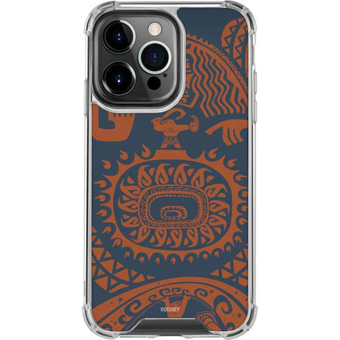 Disney Moana Octopus Tropical Print Art iPhone 13 Pro Clear Case