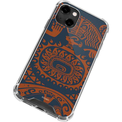 Disney Moana Octopus Tropical Print Art iPhone 14 Clear Case