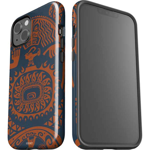 Disney Moana Octopus Tropical Print Art iPhone 15 Plus Impact Case