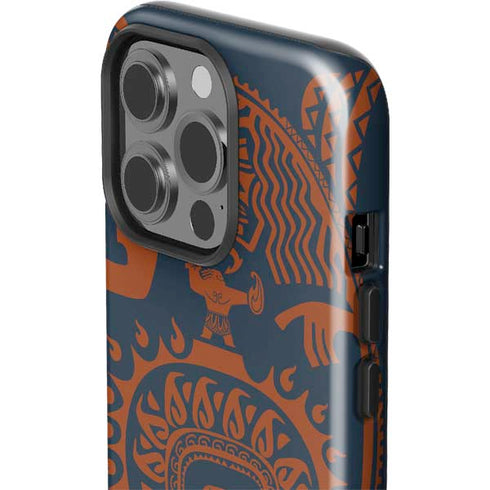 Disney Moana Octopus Tropical Print Art iPhone 15 Pro Impact Case