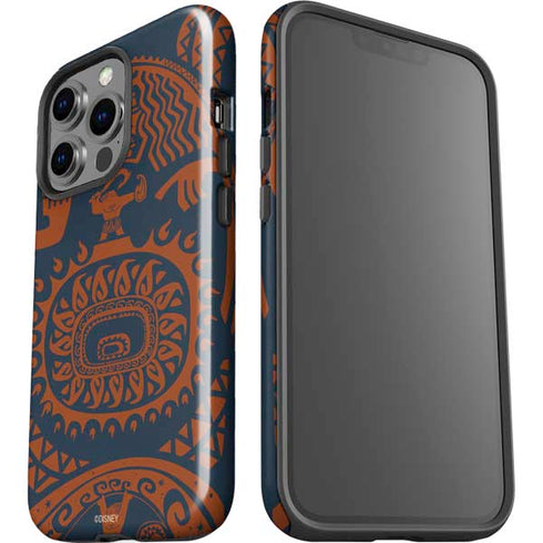Disney Moana Octopus Tropical Print Art iPhone 14 Pro Impact Case