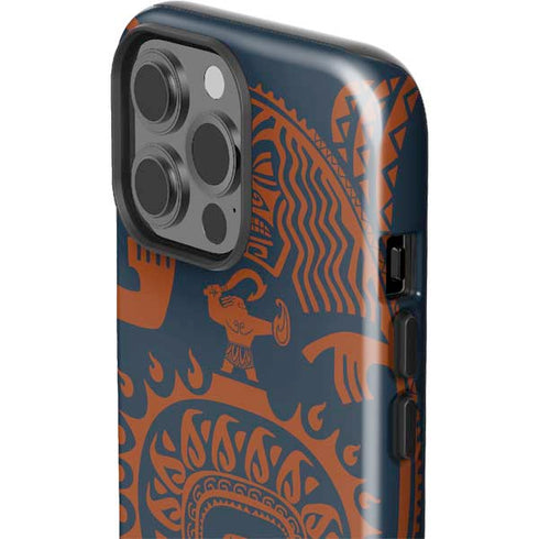 Disney Moana Octopus Tropical Print Art iPhone 15 Pro Max Impact Case