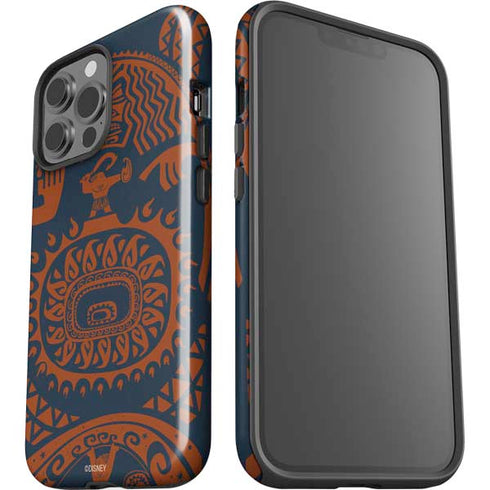 Disney Moana Octopus Tropical Print Art iPhone 14 Pro Max Impact Case