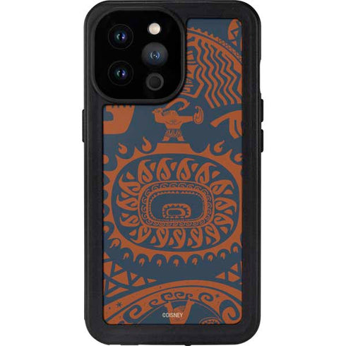 Disney Moana Octopus Tropical Print Art iPhone 14 Pro Max Waterproof Case