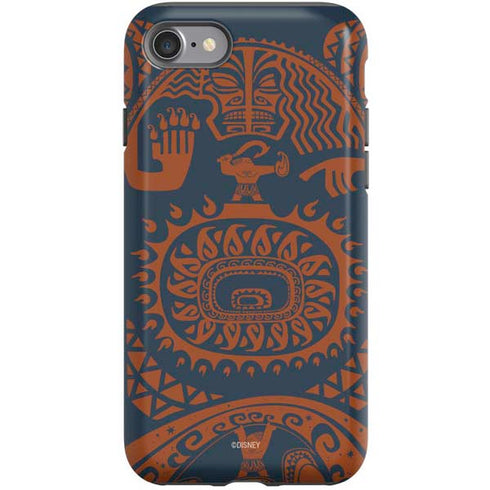 Disney Moana Octopus Tropical Print Art iPhone SE (2nd & 3rd Gen) Pro Case
