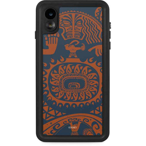 Disney Moana Octopus Tropical Print Art iPhone XR Waterproof Case