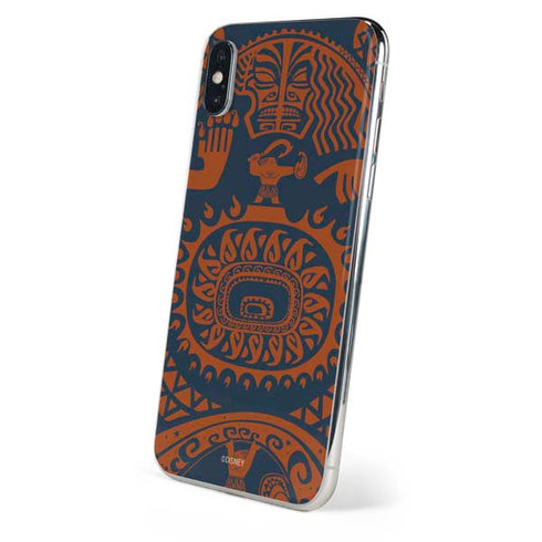 Disney Moana Octopus Tropical Print Art iPhone XS Max Skin
