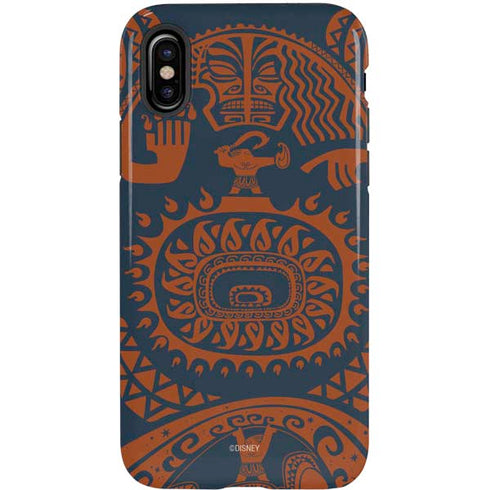 Disney Moana Octopus Tropical Print Art iPhone XS Pro Case