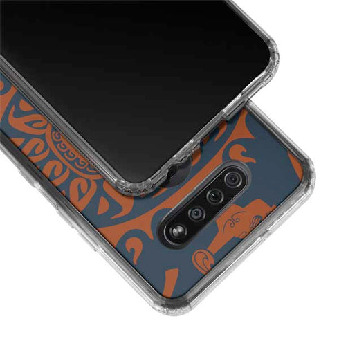 Disney Moana Octopus Tropical Print Art LG K51/Q51 Clear Case