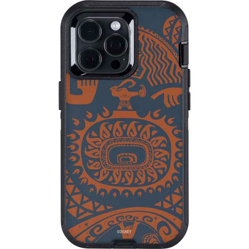 Disney Moana Octopus Tropical Print Art Otterbox Defender iPhone Skin