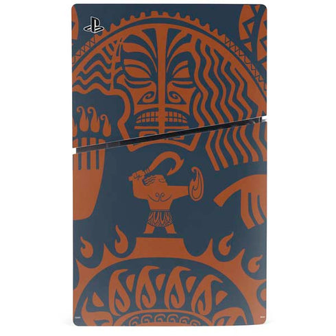 Disney Moana Octopus Tropical Print Art PS5 Slim Digital Edition Bundle Skin