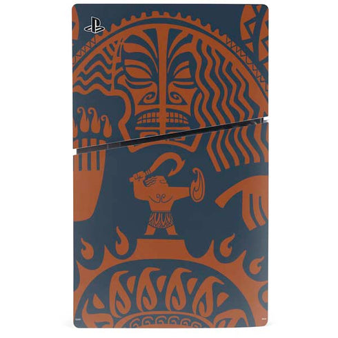 Disney Moana Octopus Tropical Print Art PS5 Slim Digital Edition Console Skin