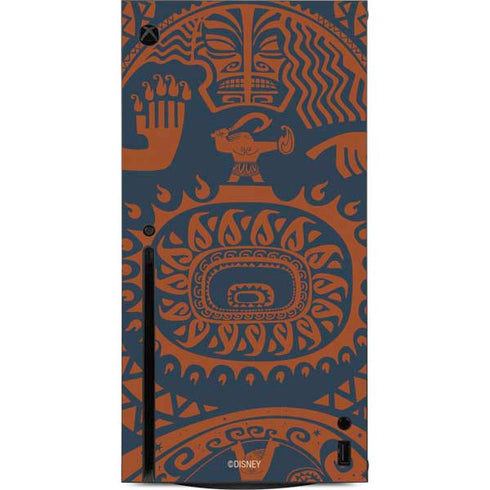 Disney Moana Octopus Tropical Print Art Xbox Series X Console Skin