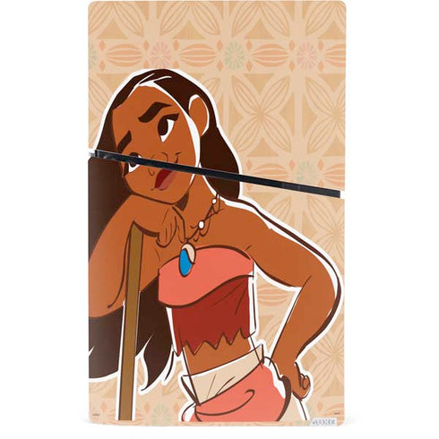 Disney Moana Portrait PS5 Slim Digital Edition Bundle Skin