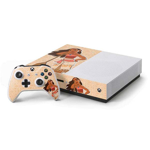 Disney Moana Portrait Xbox One S Console and Controller Bundle Skin