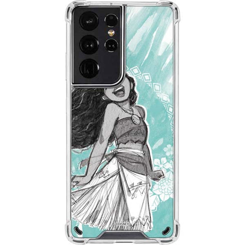 Disney Moana Singing Galaxy S21 Ultra 5G Clear Case