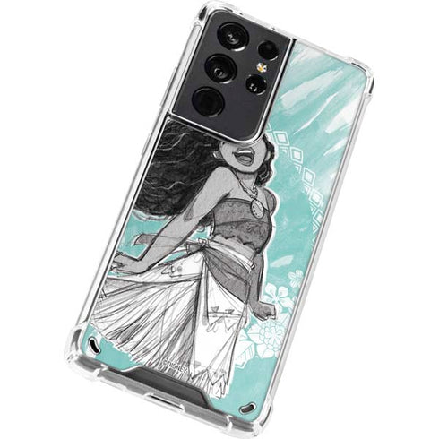 Disney Moana Singing Galaxy S21 Ultra 5G Clear Case