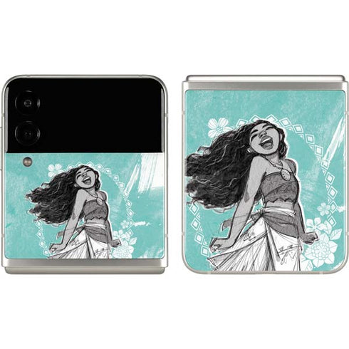 Disney Moana Singing Galaxy Z Flip3 5G Skin