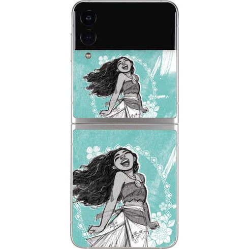 Disney Moana Singing Galaxy Z Flip3 5G Skin