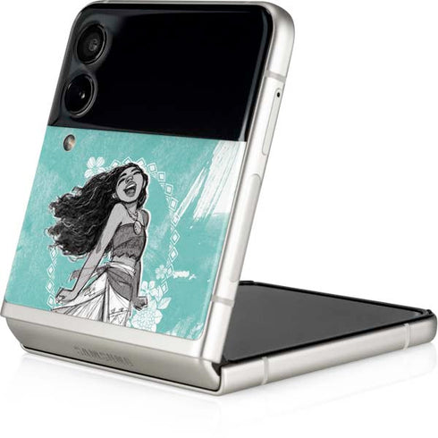 Disney Moana Singing Galaxy Z Flip3 5G Skin