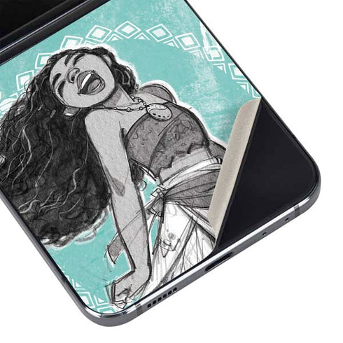 Disney Moana Singing Galaxy Z Flip5 5G Skin