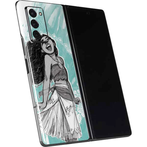 Disney Moana Singing Galaxy Z Fold2 5G Skin