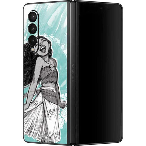 Disney Moana Singing Galaxy Z Fold3 5G Skin