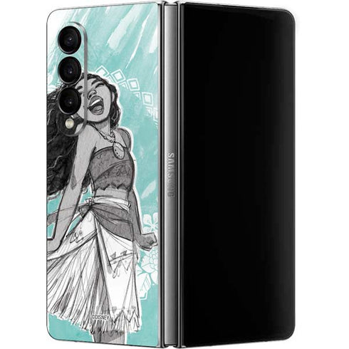 Disney Moana Singing Galaxy Z Fold4 5G Skin