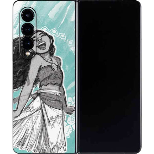 Disney Moana Singing Galaxy Z Fold4 5G Skin
