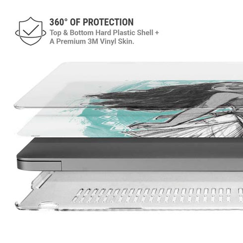 Disney Princess Moana Singing MacBook Pro 16in (2021-25) Case plus Skin