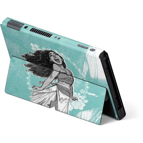 Disney Moana Singing Nintendo Switch OLED (2021) Skin
