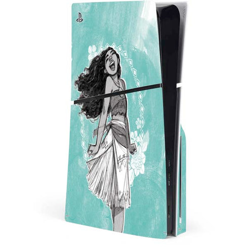 Disney Moana Singing PS5 Slim Disk Console Skin