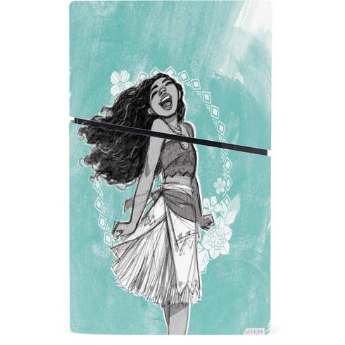 Disney Moana Singing PS5 Slim Digital Edition Console Skin