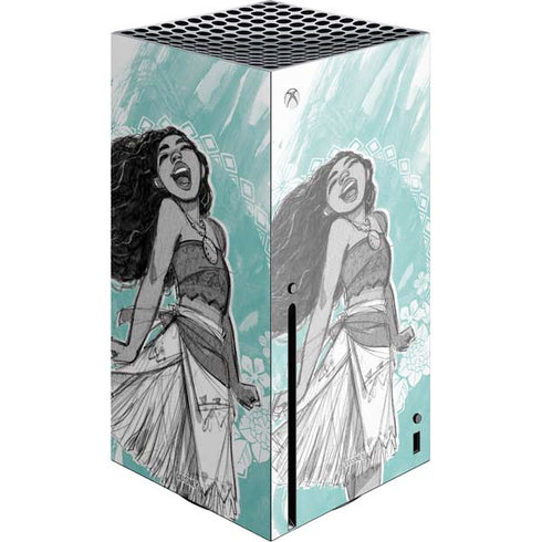 Disney Moana Singing Xbox Series X Console Skin